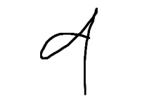 Handtekening van Arvind Manodat